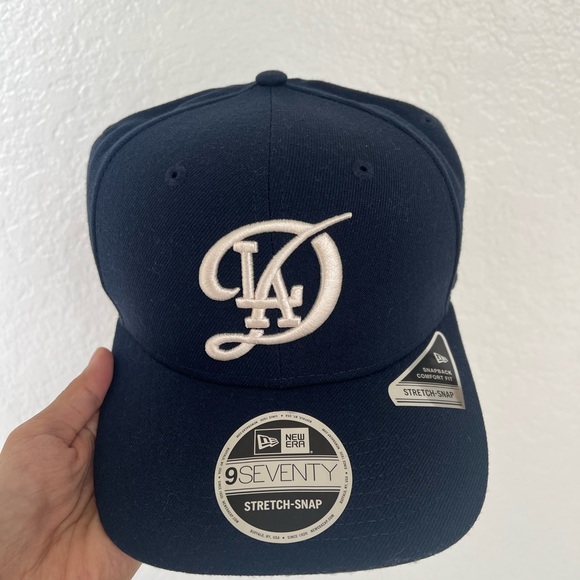 Los Angeles LA Dodgers New Era Navy Blue Baseball Cap - Picture 1 of 3